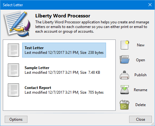 Liberty Word Processor