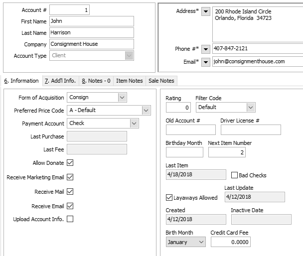 account-screen1 Liberty Consignment Account Screen